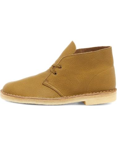 Bottines pour Homme CLARKS ORIGINALS DESERT BOOT DARK OLIVE LEATHER - 41 1-2 BROWN