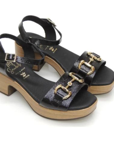 Sandales pour Femme RIVERA SANDALIA TACON GEL PARA MUJER 5383 COLOR NEGRO