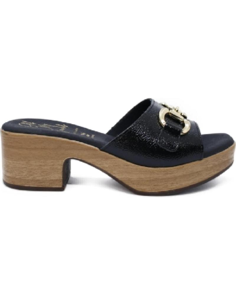 Sandálias de Mulher RIVERA ZUECO CON TACON GEL PARA MUJER 5382 COLOR NEGRO