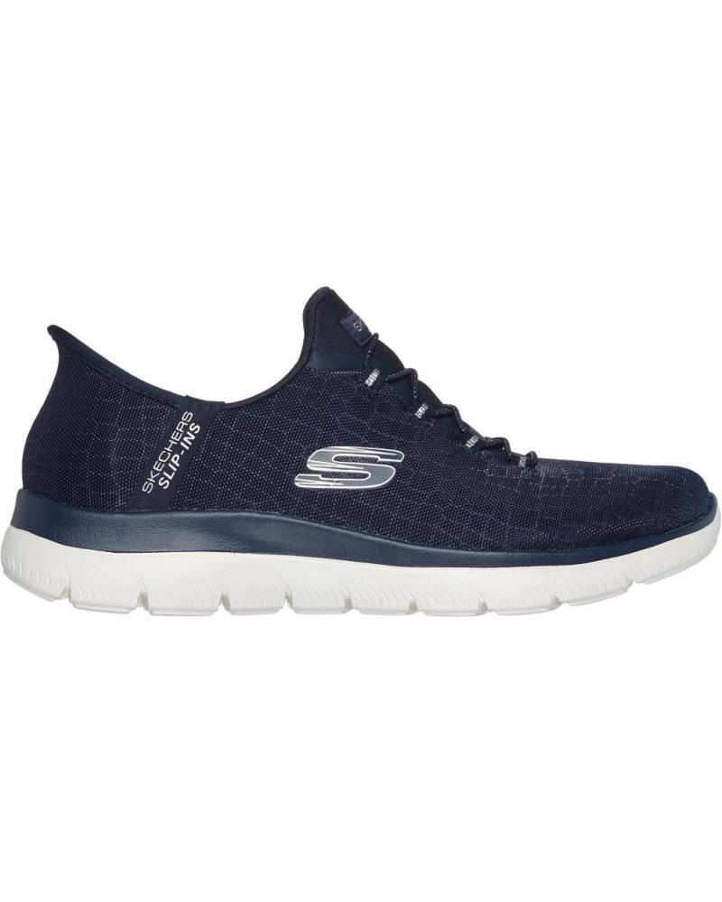 Sportivo per Donna SKECHERS 150128 ZAPATILLAS CASUAL DE MUJER AZUL MARINO SLIP AZUL MARINO