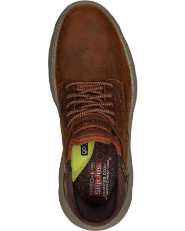 Esportes  de Homem SKECHERS 205046 ZAPATILLAS CASUAL DE HOMBRE SLIP INS CUERO