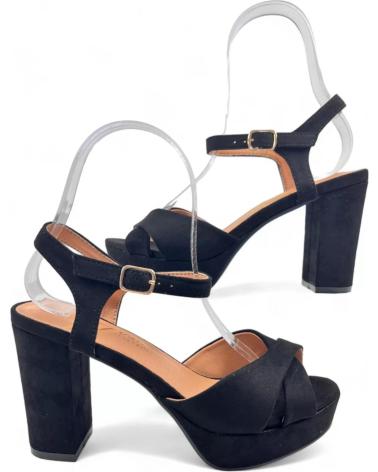 Sandalen für Damen TIMBOS SANDALIA TACON VESTIR PLATAFORMA MUJER 130185 NEGRO