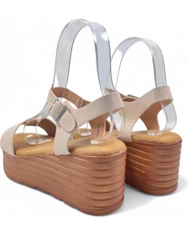 Sandales pour Femme TIMBOS SANDALIA CUNA PLATAFORMA MUJER 130178 BEIGE