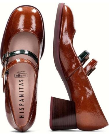 Schuhe für Damen HISPANITAS ZAPATOS DE TACON BHI 243717 MUJER CUERO MARRóN