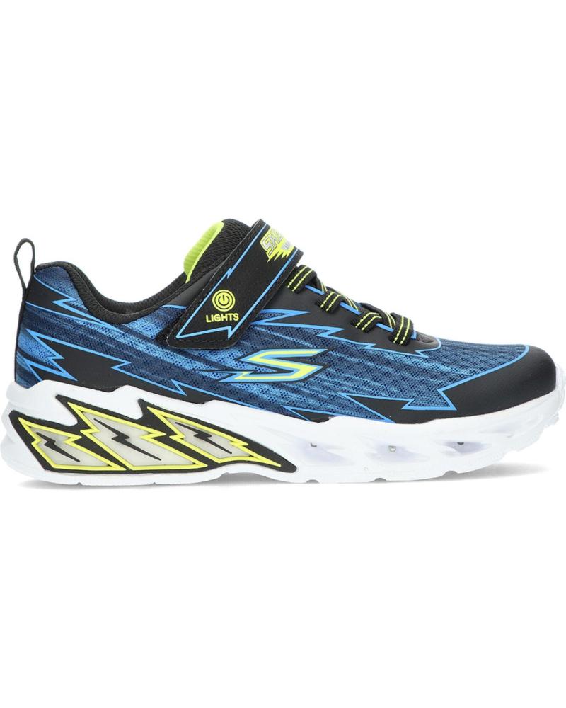 Sportif-De-Niño-SKECHERS-ZAPATILLA-400149-LIGHTS-STROM-NEGRO