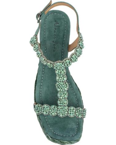 Sandales pour Femme ALMA EN PENA V23573 SUEDE VERDE