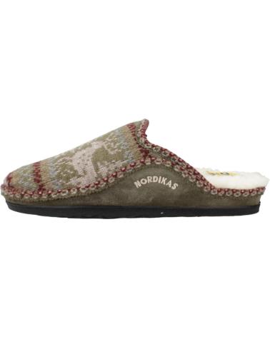 Pantufas de Homem NORDIKAS ZAPATILLAS HOGAR HOMBRE MODELO 2502 COLOR MARRON MUSGO