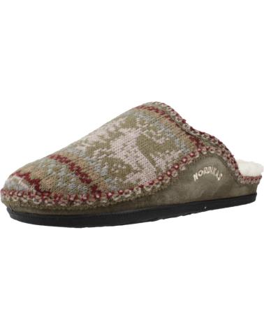 Pantufas de Homem NORDIKAS ZAPATILLAS HOGAR HOMBRE MODELO 2502 COLOR MARRON MUSGO