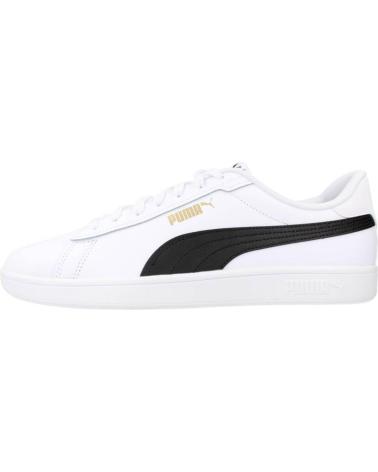 PUMA SMASH 3.0 L BRANCAS COM FAIXA PRETA WHITE
