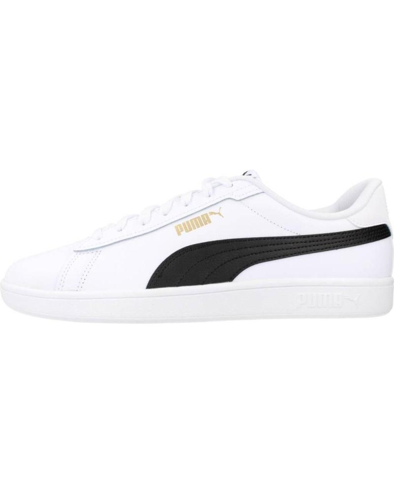 PUMA SMASH 3.0 L WEISS MIT SCHWARZEM STREIFEN WHITE