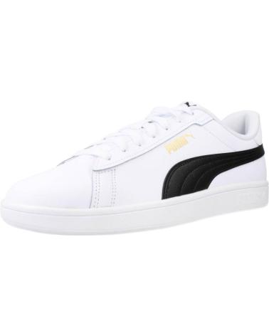 PUMA SMASH 3.0 L WEISS MIT SCHWARZEM STREIFEN WHITE