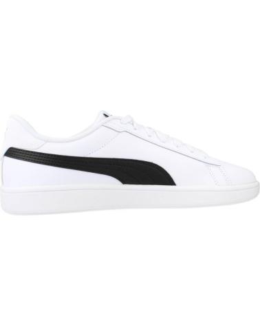 PUMA SMASH 3.0 L WEISS MIT SCHWARZEM STREIFEN WHITE