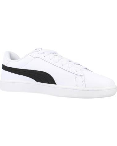PUMA SMASH 3.0 L WEISS MIT SCHWARZEM STREIFEN WHITE