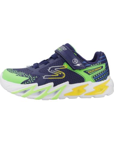 Sportif pour Garçon SKECHERS ZAPATILLAS NINO MODELO 400138L COLOR AZUL NVMT