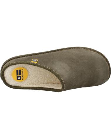 Pantofole per Uomo NORDIKAS ZAPATILLAS HOGAR HOMBRE MODELO DUX COLOR VERDE MUSGO