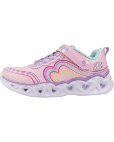 Sportivo per Bambina SKECHERS ZAPATILLAS NINA MODELO HEART LIGHTS - RETRO COLOR ROSA LPMT