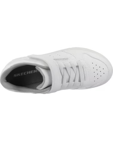 Sportif pour Fille et Garçon SKECHERS ZAPATILLAS NINO MODELO QUICK STREET COLOR BLANCO WHT