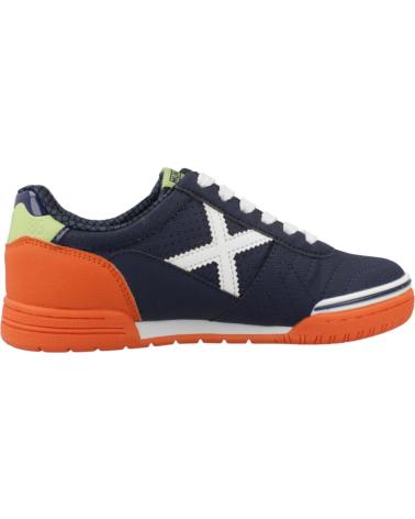 FUTSAL SHOES MUNICH G-3 KID PROFIT SPORT 1511421 NAVY BLUE ORANGE 421