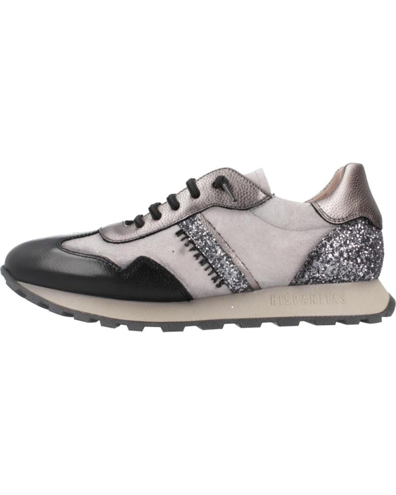 Sportivo per Donna HISPANITAS ZAPATILLAS VELOUR NEGRO