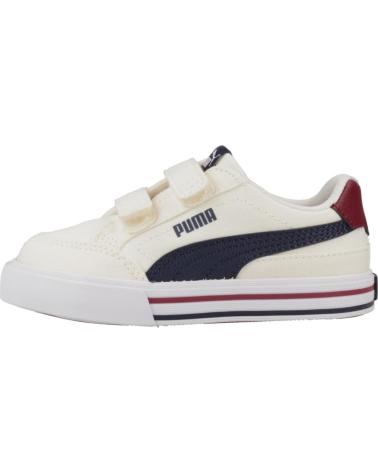 Sportif pour Fille et Garçon PUMA ZAPATILLAS NINO MODELO COURT CLASSIC VULC FS V IN COLOR BEIS WHITE