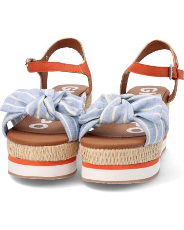 GIOSEPPO SANDALI CON ZEPPA CUA 65077 MULTICOLORE BLU AZUL