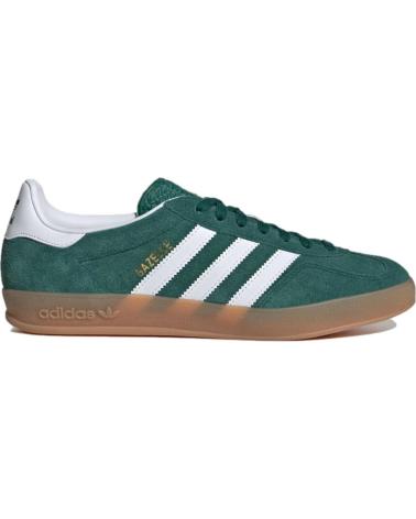 Sneaker für Damen ADIDAS GAZELLE INDOOR JI2062 WOMAN COLLEGIATE GREEN - CLOUD WHITE - DARK GREEN