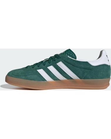 Sneaker für Damen ADIDAS GAZELLE INDOOR JI2062 WOMAN COLLEGIATE GREEN - CLOUD WHITE - DARK GREEN