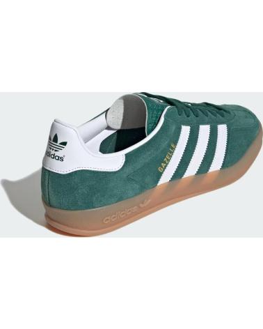 Sneaker für Damen ADIDAS GAZELLE INDOOR JI2062 WOMAN COLLEGIATE GREEN - CLOUD WHITE - DARK GREEN