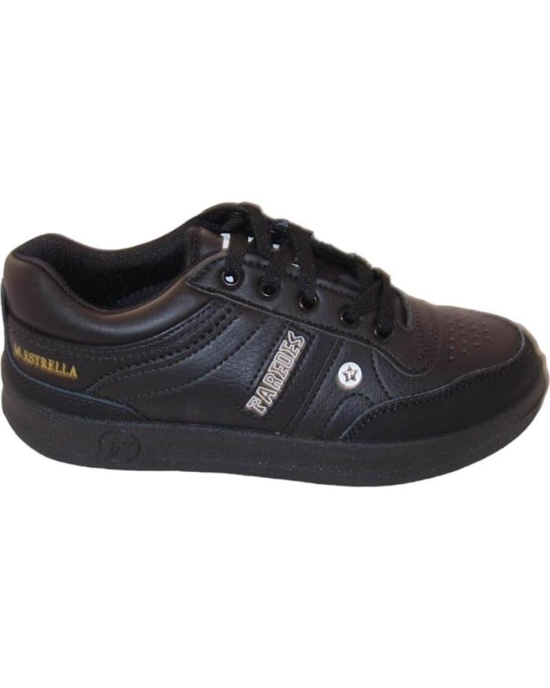 Sneaker-De-Hombre-PAREDES-DEPORTIVO-CASUAL-DE-PIEL-NEGRO