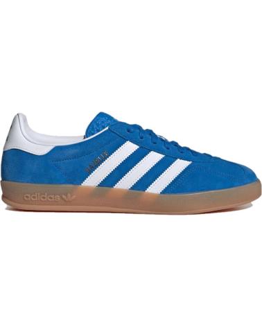 Sneaker für Damen ADIDAS GAZELLE INDOOR JI2061 WOMAN BLUE BIRD - CLOUD WHITE - GUM - ROYAL BLUE