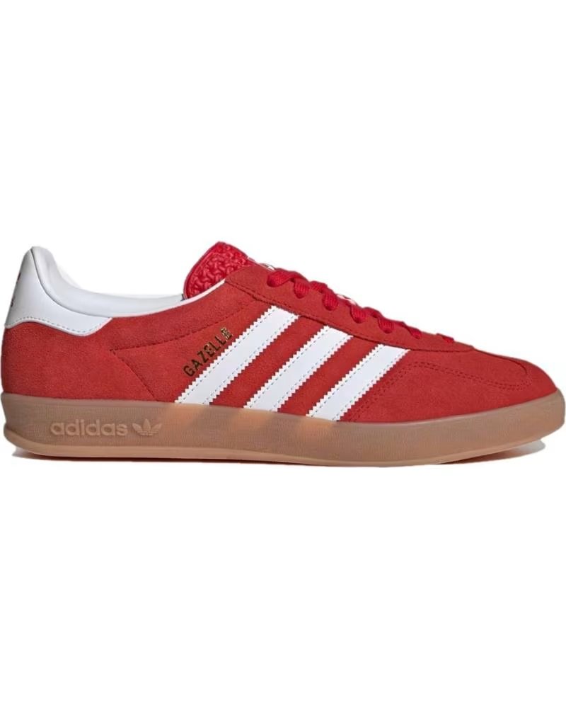 Sportivo per Donna ADIDAS SCARPE GAZELLE INDOOR JI2063 ROSSO E BIANCO RED