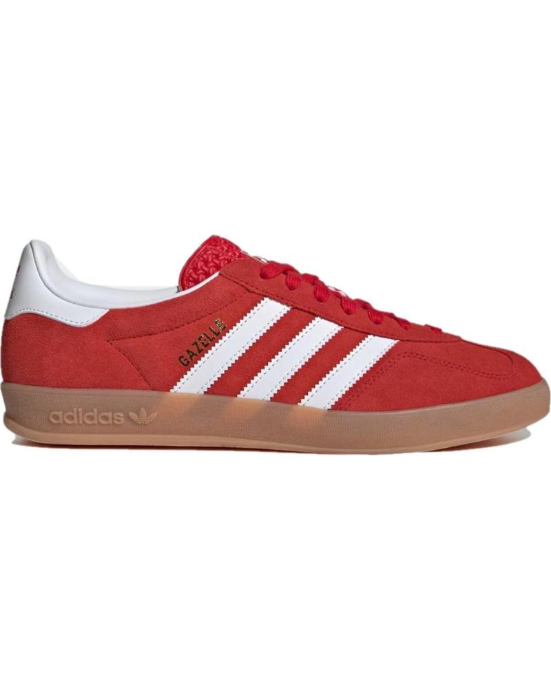 Sneaker für Herren ADIDAS GAZELLE INDOOR JI2063 BETTER SCARLET - CLOUD WHITE - GUM - 4 RED
