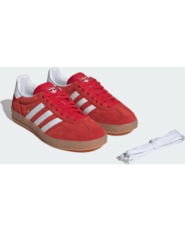 Sneaker für Herren ADIDAS GAZELLE INDOOR JI2063 BETTER SCARLET - CLOUD WHITE - GUM - 4 RED