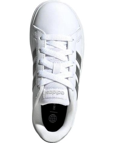 girl Trainers ADIDAS ZAPATILLAS GRAND COURT 2 0 K BLANCAS SILVER GW6506 CASUAL NI CLARO