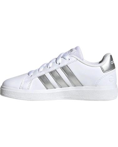 girl Trainers ADIDAS ZAPATILLAS GRAND COURT 2 0 K BLANCAS SILVER GW6506 CASUAL NI CLARO