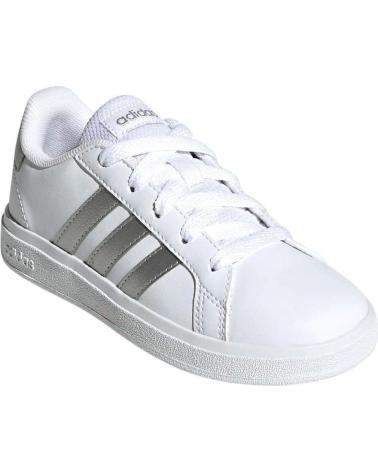 girl Trainers ADIDAS ZAPATILLAS GRAND COURT 2 0 K BLANCAS SILVER GW6506 CASUAL NI CLARO