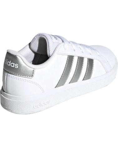 girl Trainers ADIDAS ZAPATILLAS GRAND COURT 2 0 K BLANCAS SILVER GW6506 CASUAL NI CLARO