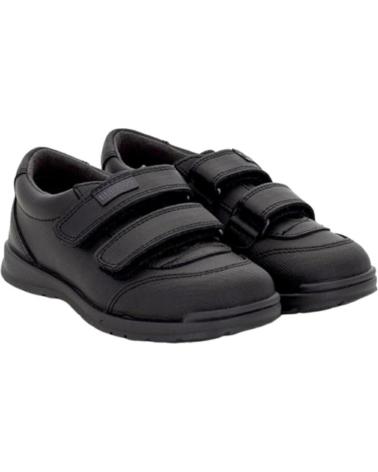 Zapatos de Niño TITANITOS COLEGIAL VELCRO NEGRO