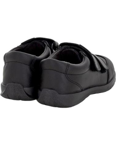Zapatos de Niño TITANITOS COLEGIAL VELCRO NEGRO