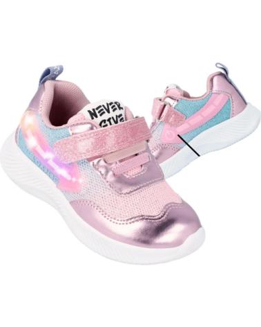 Scarpe sport per Bambina GARVALIN DEP LUCES ROSA