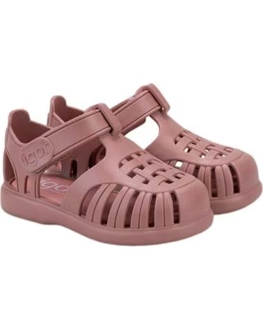 Chinelos de Menina IGOR CANGREJERA TOBBY VELCRO ROSA