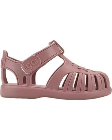 Chinelos de Menina IGOR CANGREJERA TOBBY VELCRO ROSA