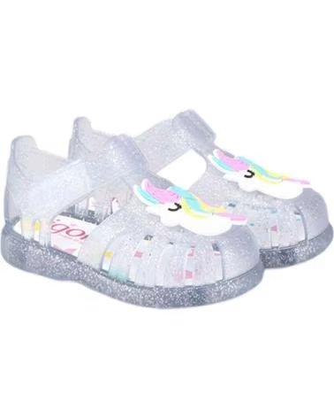 Sandali-De-Niña-IGOR-S10279-TOBBY-GLITTER-UNICORNIO-TRANSPARENTE