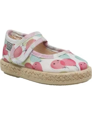 Mocassins de Menina GIOSEPPO M VELCRO LONA GLOBITOS VARIOS COLORES