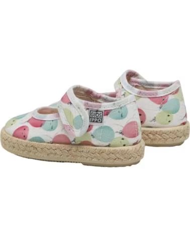 Mocassins de Menina GIOSEPPO M VELCRO LONA GLOBITOS VARIOS COLORES
