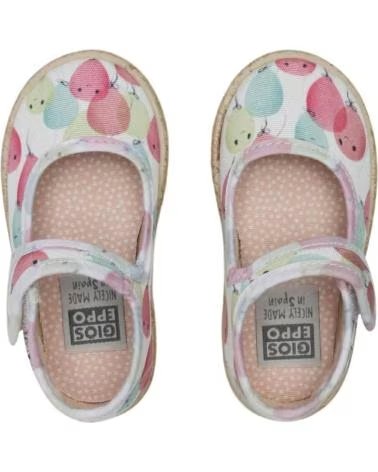 Mocassins de Menina GIOSEPPO M VELCRO LONA GLOBITOS VARIOS COLORES