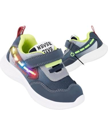 Deportivas de Niño GARVALIN DEPORTIVA CON LUZ 231805-B VEGAN AZUL