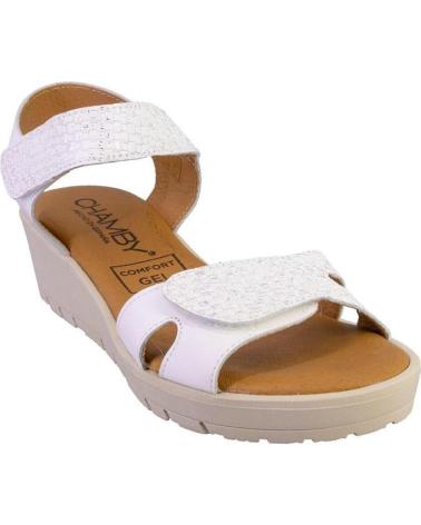 Sandalen für Damen CABRERA 899 SANDALIAS DE MUJER PIEL BLANCO