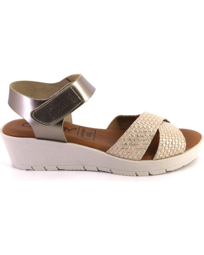 Sandalen für Damen CABRERA 897 SANDALIAS DE MUJER PIEL PLATINO