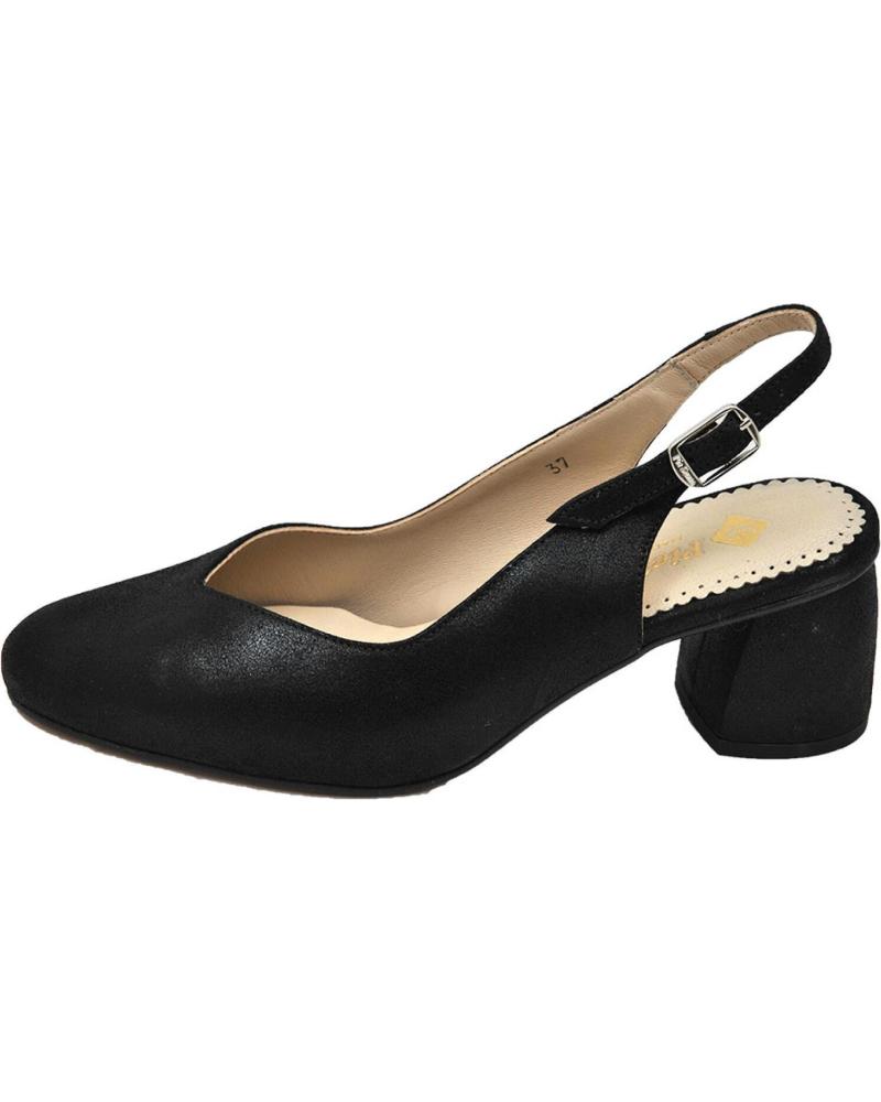 Zapatos de tacón de Mujer PIESANTO 200229 ZAPATO COMODO SALON MUJER NEGRO